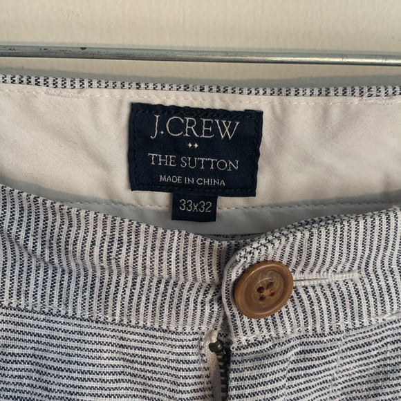 J Crew Sutton linen and cotton pants - Picture 1 of 4
